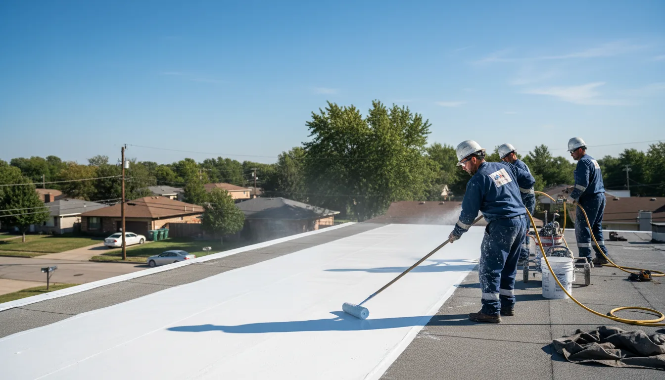 Commercial roof coating in Baxter Springs, KS near me